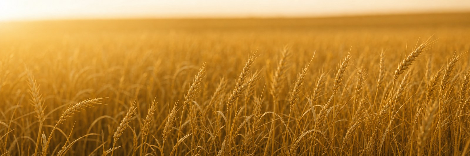 Close golden wheat field texture used as a signup banner background.